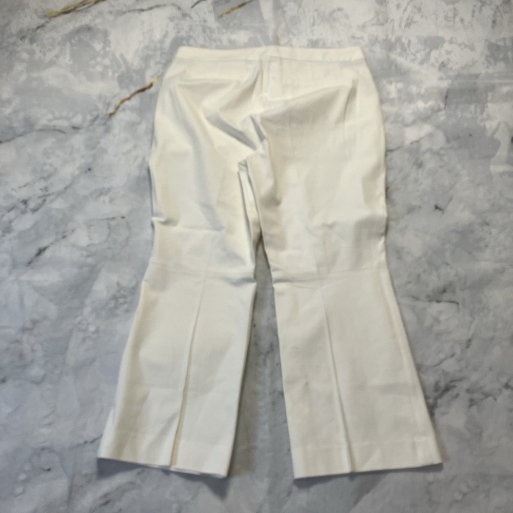 J. Crew Pants Womens Size 16 Tall Ivory Hayden Lockout Kick out Cropped - Picture 7 of 12